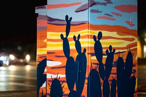 fresh arts junction box mini murals|Video: Mini Masterpieces Popping Up All Over Houston.